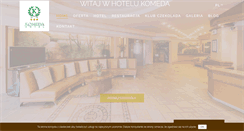 Desktop Screenshot of hotel-komeda.com.pl