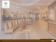 Tablet Screenshot of hotel-komeda.com.pl